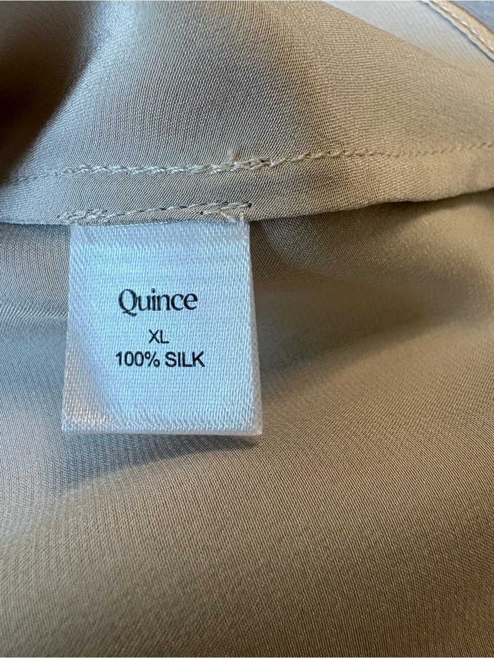 Quince 100% Washable Silk Champagne Mini Skirt A-Line Sz XL NWT - Picture 6 of 10